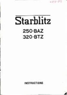 Starblitz 320 BTZ manual. Camera Instructions.